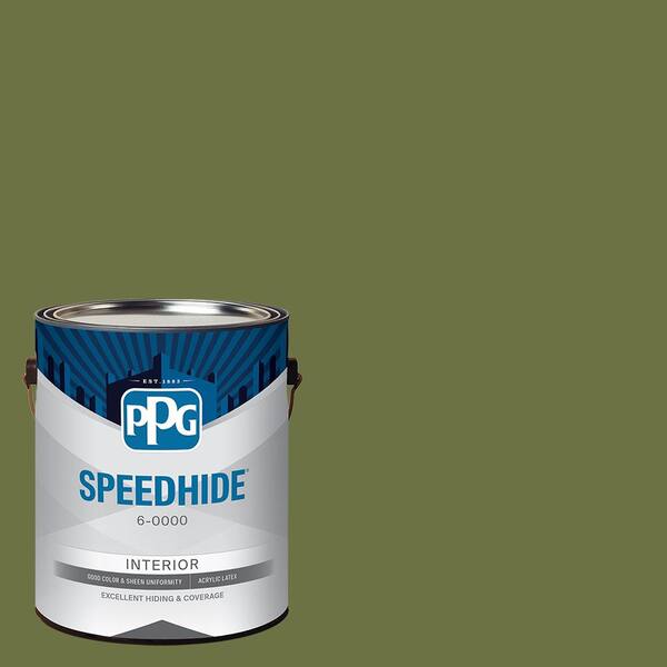 SPEEDHIDE 1 gal. PPG1122-7 Oakmoss Satin Interior Paint