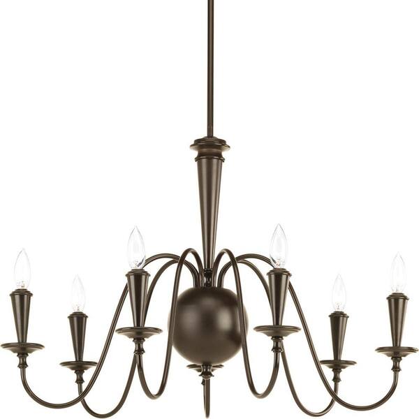 Progress Lighting Identity Collection 7-Light Antique Bronze Chandelier