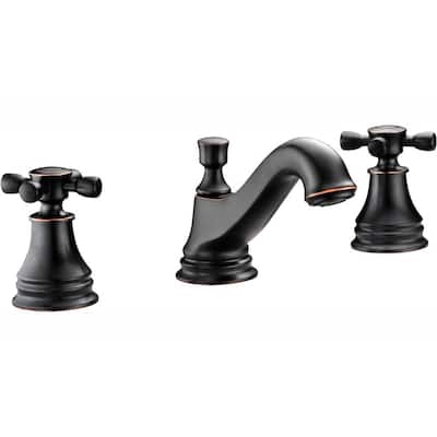 Melody Series 8 in. Widespread 2-Handle Mid-Arc Bathroom Faucet in Oil Rubbed Bronze