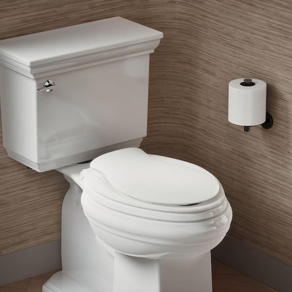 Transitions Elongated Quiet-Close Toilet Seat in White