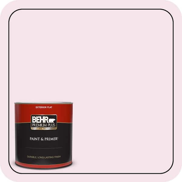 BEHR PREMIUM PLUS 1 qt. #690A-1 Zephyr Flat Exterior Paint & Primer