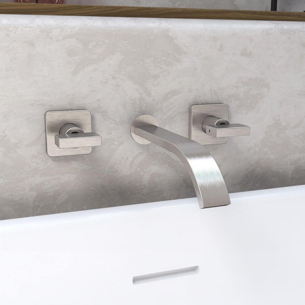 Chesapeake Double-Handle Wall Mounted Roman Tub Faucet in Brushed Nickel price history on PriceWatchPro