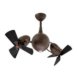 Acqua 39 in. Integrated LED Textured Bronze Ceiling Fan with Light Kit