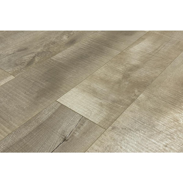 Montserrat Summa Antique Pearl 14 mm T x 7.75 in. W HDF Waterproof AC5 Click Lock Laminate Wood Flooring (23.09 sq. ft./case)
