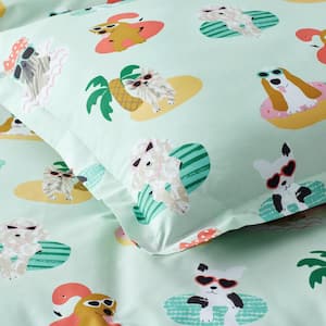 Company Cotton Playful Dogs Percale Sham