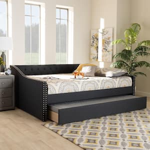 Haylie Dark Gray Full Trundle Daybed