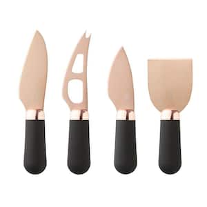 Brooklyn Rose Gold Cheese Knife Set (4-Piece)