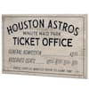 Open Road Brands Houston Astros Vintage Ticket Office Wood Wall Decor  90182270-s - The Home Depot