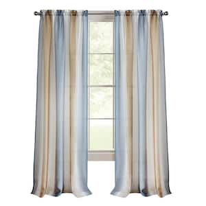 Spectrum 50 in. W x 63 in. L Polyester Light Filtering Window Panel in Silver/Gold