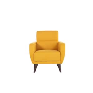 Yellow Chair with Storage and Performance Fabric