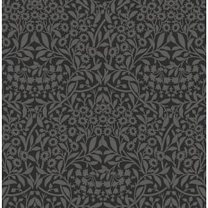 Charcoal Darcy Peel and Stick Wallpaper Sample