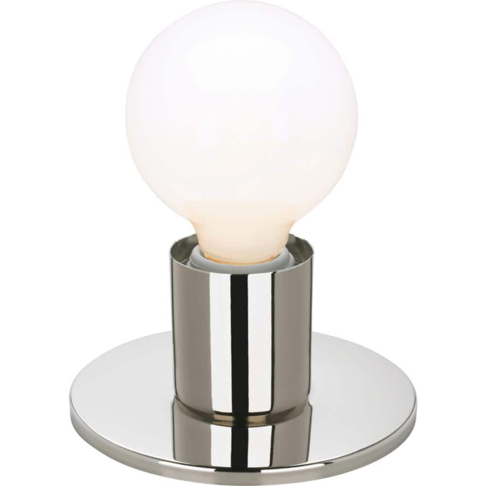Polished Nickel Dual Surface Mount Light Fixture