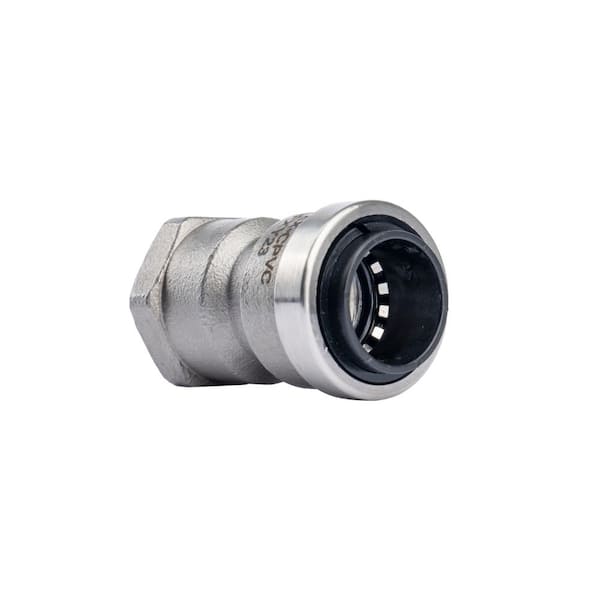 QUICKFITTING 1/2 in. Stainless Steel Push-to-Connect x FNPT (Female Thread) Adapter Fitting