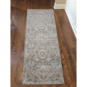 Livigno 1244 Transitional Abstract Beige Runner Area Rug
