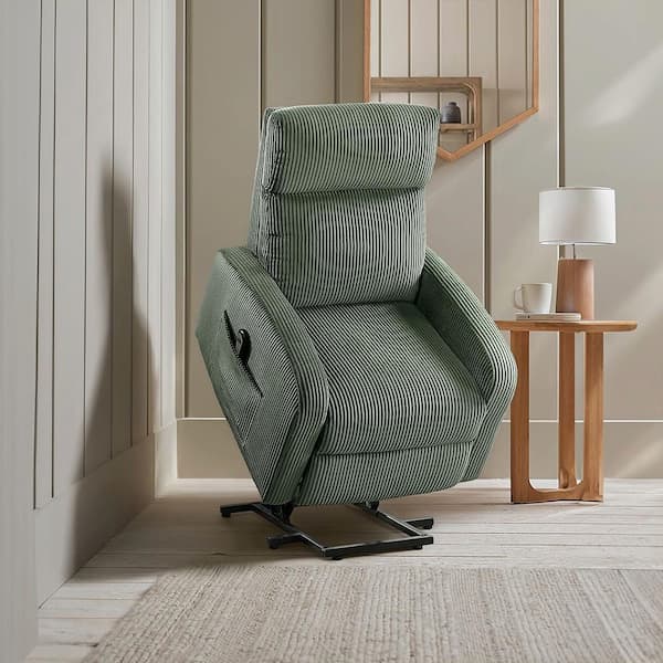 Lazzara Gutrie Green Corduroy Power Lift Recliner 9588GRN-1LT