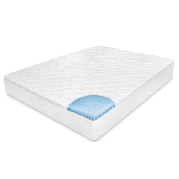 BioPEDIC Euro Top Twin Mattress Pad with Memory Foam