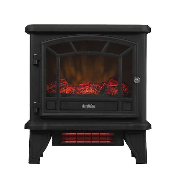 Twin Star Home 1000 sq. ft. Duraflame Infrared Quartz Electric Stove Heater in Black