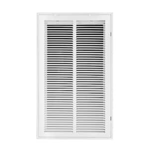 14 in. Wide x 25 in. High Return Air Filter Grille of Steel in White