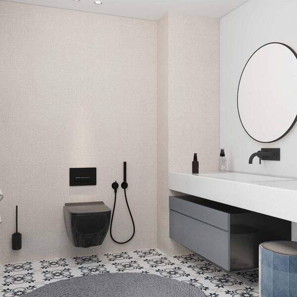 Beige Vinyl Peel and Stick Wallpaper with Flax Design-2 Rolls (Cover 25.83 sq. ft. )