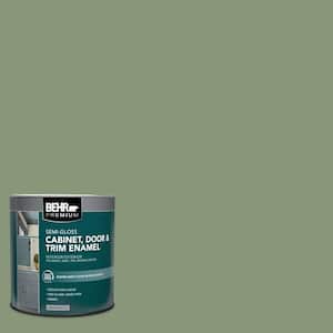 1 qt. #S390-5 Laurel Tree Semi-Gloss Enamel Interior/Exterior Cabinet, Door & Trim Paint