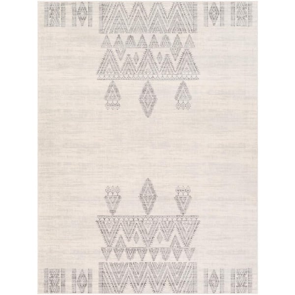 Livabliss Roma Ivory Tribal 7 ft. x 9 ft. Indoor Area Rug