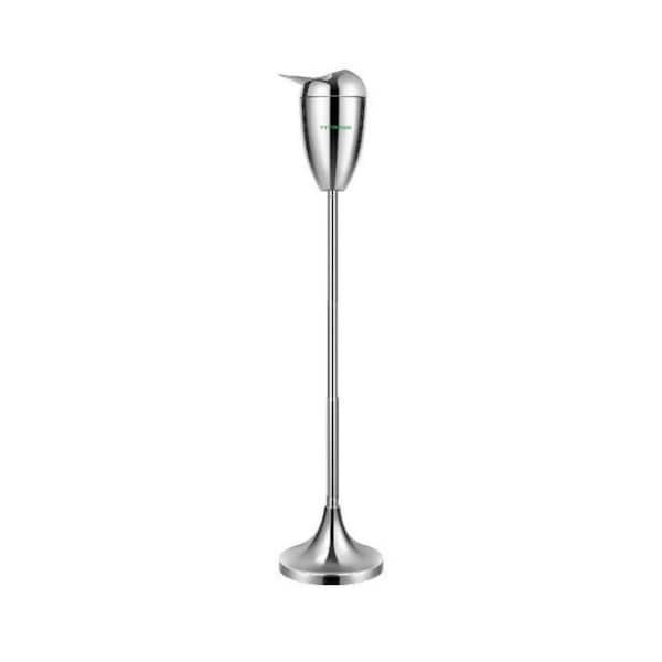 VIVOSUN Chrome Stainless Steel Floor Standing Outdoor Ashtray with Lid