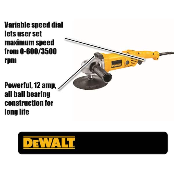 DEWALT 12 Amp 7 in./9 in. Variable Speed Polisher DWP849 - The Home Depot