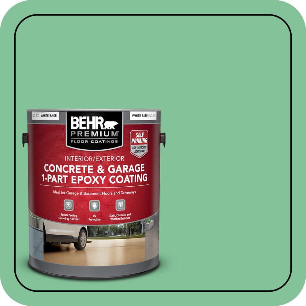 1 gal. #P410-4 Willow Hedge Self-Priming 1-Part Epoxy Satin Interior/Exterior Concrete and Garage Floor Paint price history on PriceWatchPro