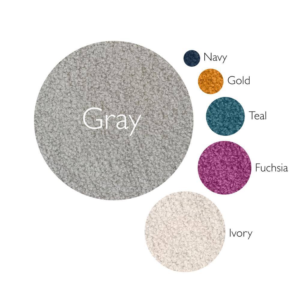 Ivory and Multicolor Medallion Synthetic 5x8 Area Rug