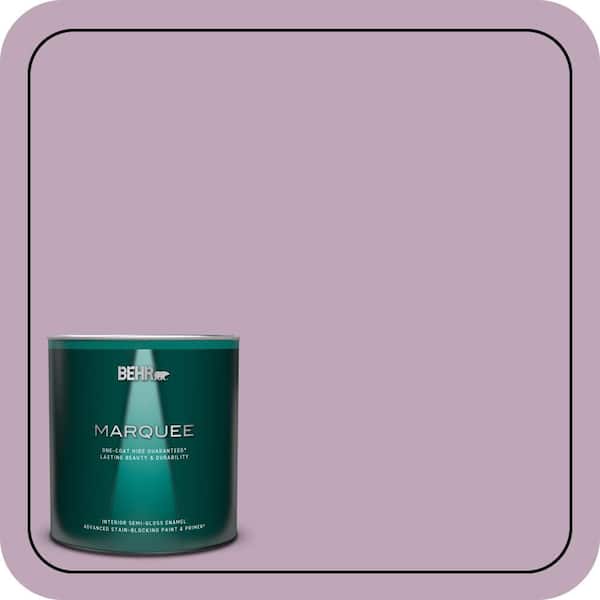 BEHR MARQUEE 1 qt. #680F-4 Soft Heather Semi-Gloss Enamel Interior Paint & Primer
