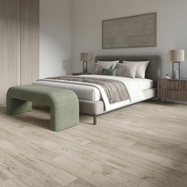 American Estates Sand 6 in. x 48 in. Matte Color Body Porcelain Floor and Wall Tile (15.12 sq. ft. / case)