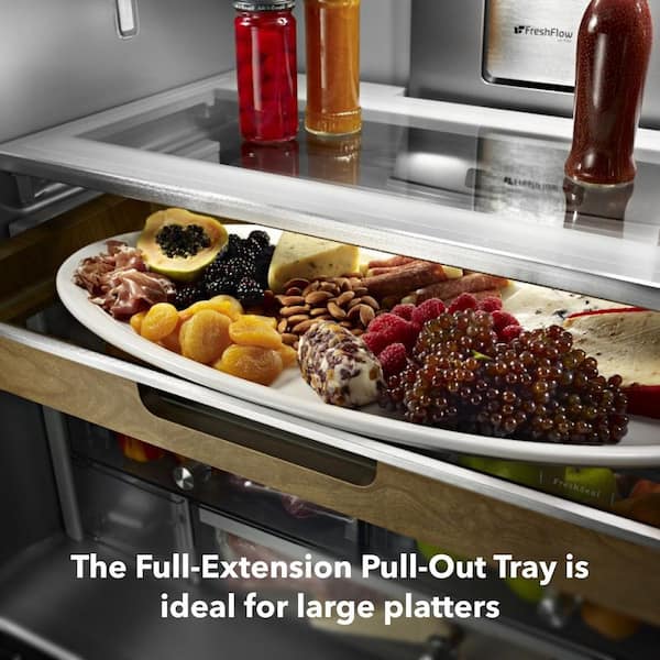 22-23FLUX FF(freefoot) Sサイズ KitchenAid 23.8 cu. ft. French Door Refrigerator in PrintShield