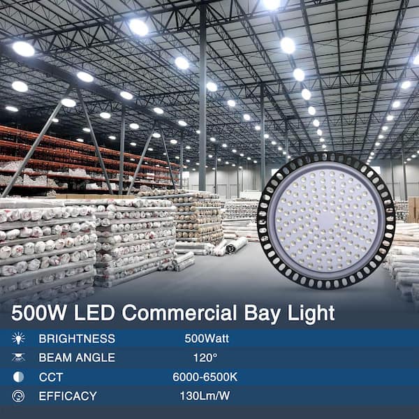 20 Pack UFO LED High Bay Light Factory Warehouse Gym Shop 50-500W FloodLamps 