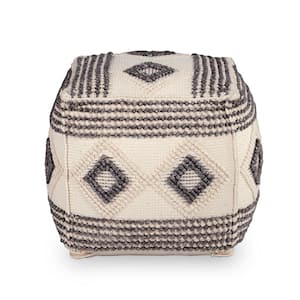 Dalia Square Handwoven Pouf