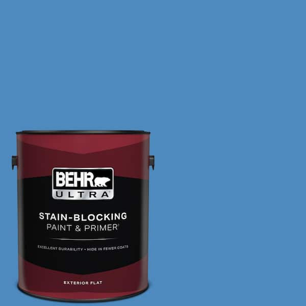 BEHR ULTRA 1 gal. #P520-5 Boat House Flat Exterior Paint & Primer