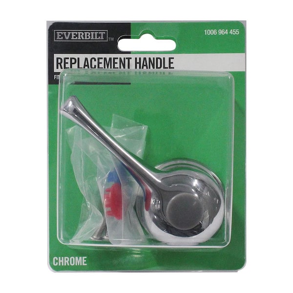 Universal Replacement Faucet Handle with Smooth Lever Handle Design in Chrome