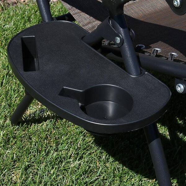 gravity chair tray cup holder