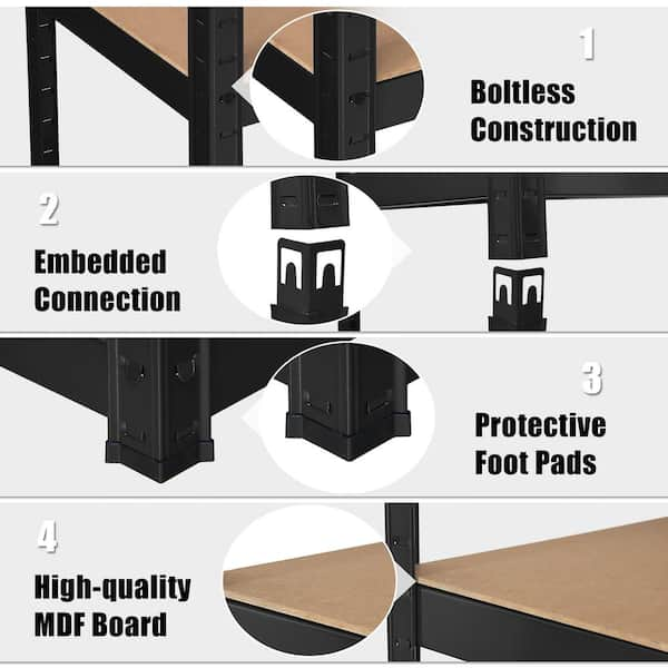 Slim Space Retractable Racks with Three Roll-out Units, Closed Dimensions  (58.5 W x 43 D x 82 or 91 H), #SMS-70-S3-1836-SS3