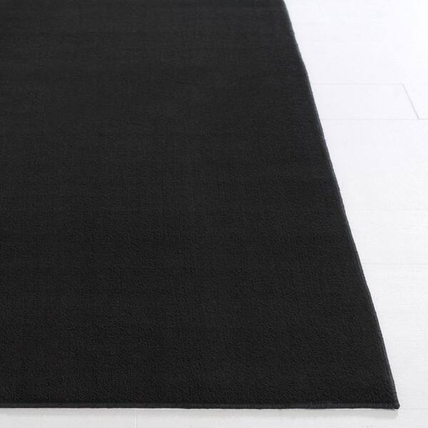 SAFAVIEH Loft Black 6 ft. x 9 ft. Machine Washable Modern Solid