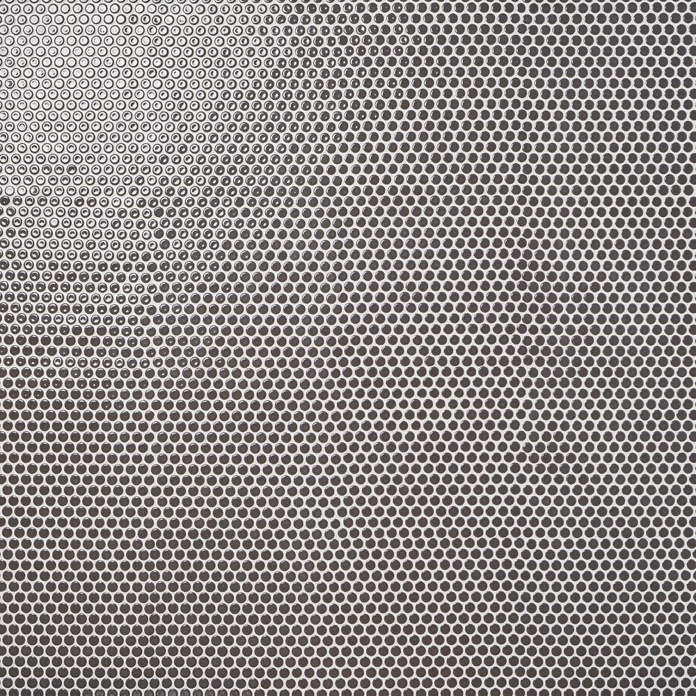 Charcoal Penny Round Ceramic Mosaic Tile Sheet for Floor and Wall