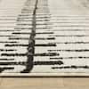 AVERLEY HOME Rayder Ivory/Black 10 ft. x 13 ft. Abstract Geometric Lines Polypropylene/Polyester Indoor Area Rug 742658