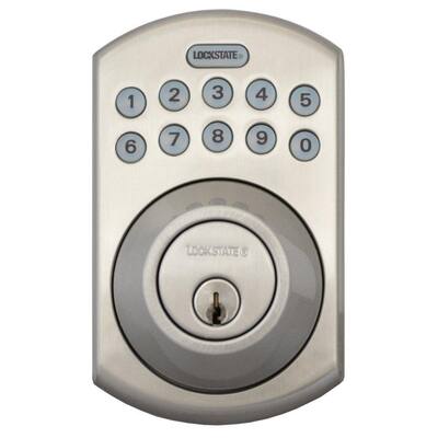 RemoteLock 5i WiFi Satin Nickel Electronic Deadbolt Door Lock 