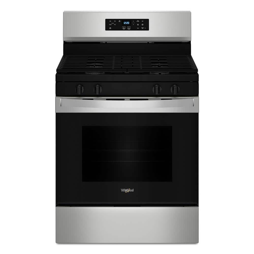 30 in. 4 Burners Freestanding Gas Range in Stainless Steel with No Preheat Mode