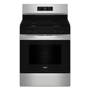 30 in. 4 Burners Freestanding Gas Range in Stainless Steel with No Preheat Mode