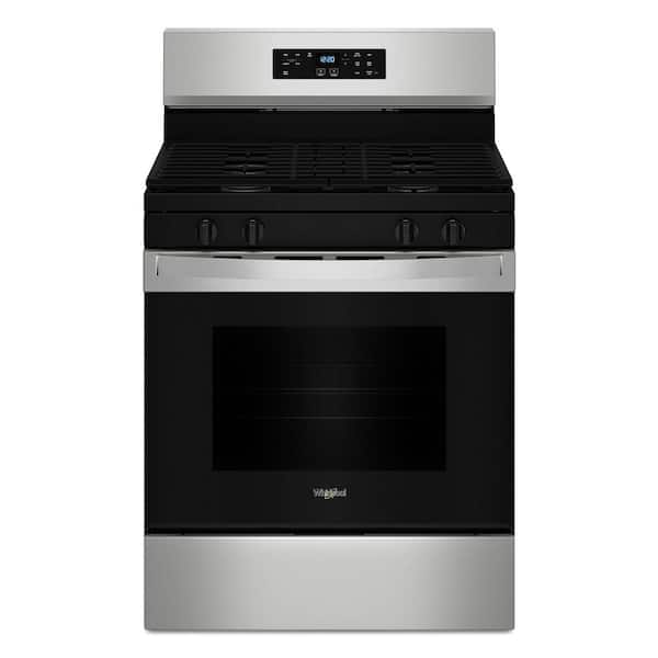30 in. 4 Burners Freestanding Gas Range in Stainless Steel with No Preheat Mode