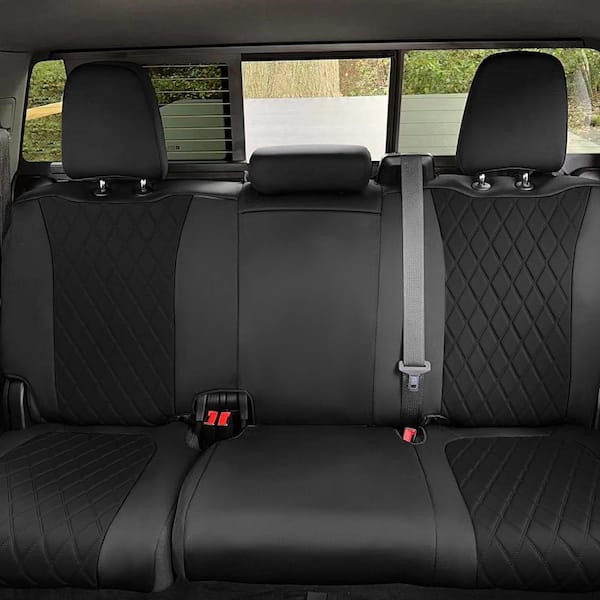 FH Group Neoprene Custom Fit Seat Covers for 2019-2023 GMC Sierra 1500 2500HD 3500HD Base to SLE