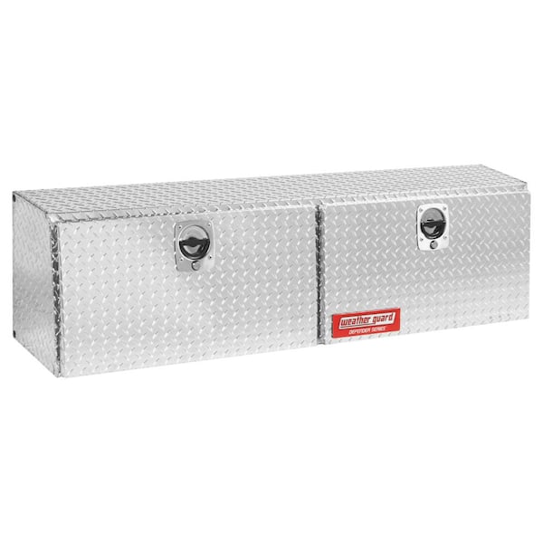 Weather Guard 60.13 Diamond Plate Aluminum Full Size Top Mount Truck Tool Box