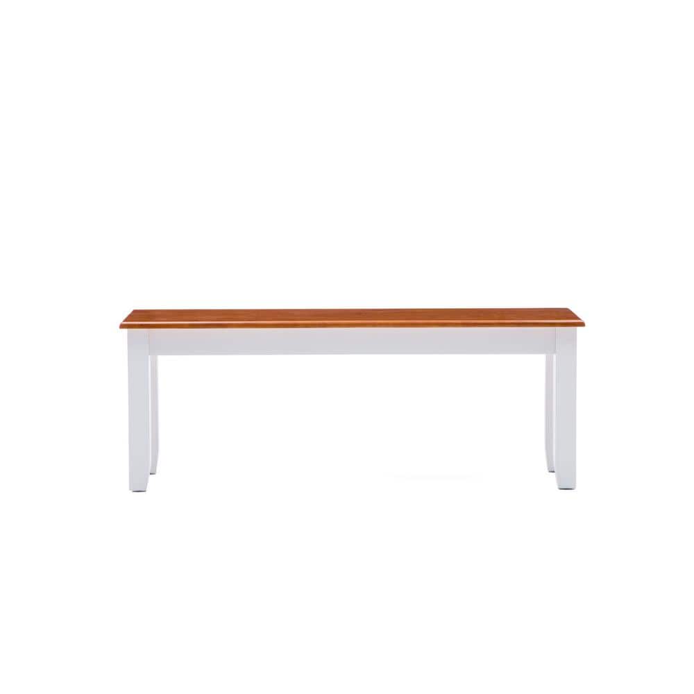 Bloomington 48" Cream and Honey Oak Shaker Bench