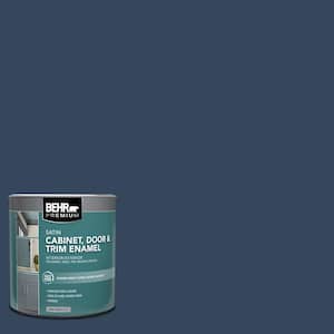 1 qt. #MQ5-54 Compass Blue Satin Enamel Interior/Exterior Cabinet, Door & Trim Paint