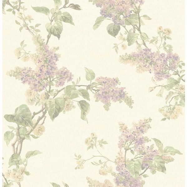 Brewster Lyon Lavender French Lilac Paper Strippable Roll (Covers 56.4 sq. ft.)